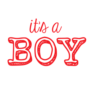It's a Boy Sticker