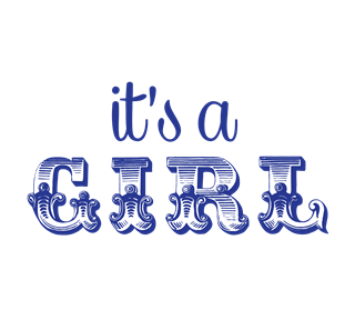 it's a GIRL Sticker