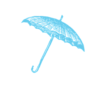 Vintage Umbrella Sticker