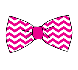 Bow Tie Zig Zag Sticker