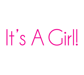 It's A Girl! Sticker