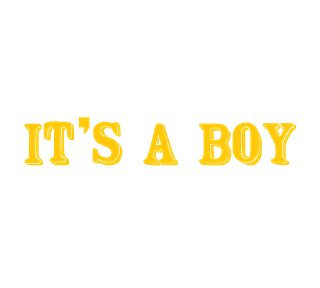 IT'S A BOY Sticker