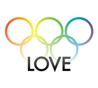Olympic Pride Love Sticker