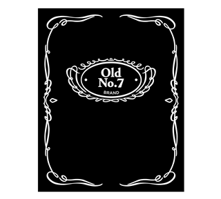 Whiskey Label Sticker