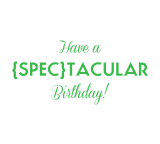 Spectacular Birthday Sticker