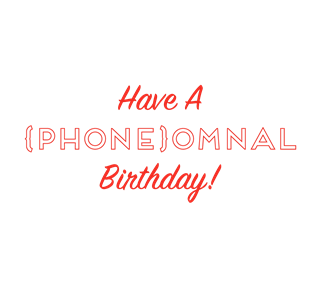 (Phone)ominal Birthday! Sticker