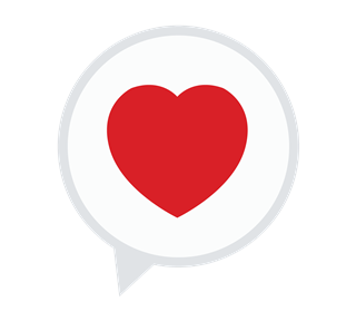 Bubble Love Heart Sticker
