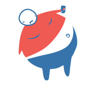 Funny Pepsi Guy Logo Sticker