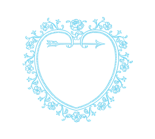 Heart Wreath Sticker