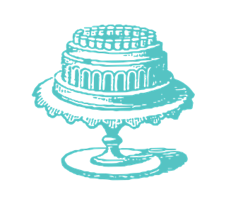 Vintage Cake Sticker