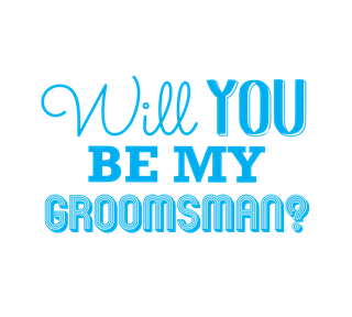 Will You Be My Groomsman? Sticker