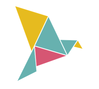 Origami Bird Sticker