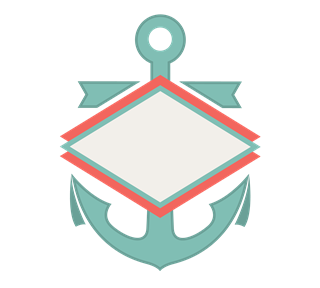 Anchor Diamond Sticker