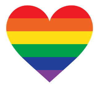 Rainbow Pride Heart Sticker