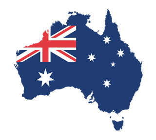Australia Flag and Country Sticker