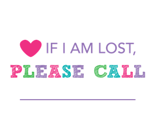 Heart Rainbow If Lost Label  Sticker