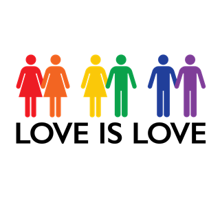 Rainbow Pride Love Is Love Sticker