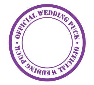 Official Wedding Puck Sticker