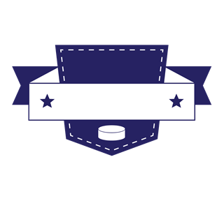 Hockey Puck - Sheild Banner Sticker