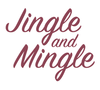 Jingle and Mingle Holiday Christmas Script Sticker