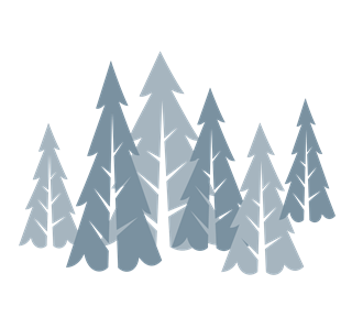 Holiday Christmas Trees Sticker