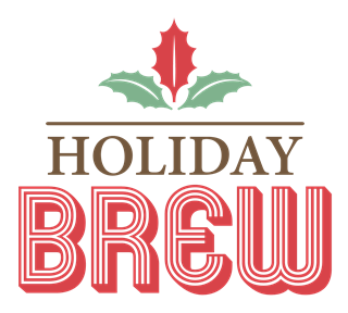 Holiday Brew Christmas Label Sticker