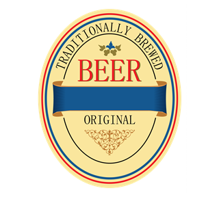Traditional Beer Label Sticker