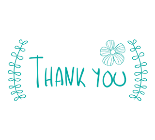 Thank You Flower Sticker