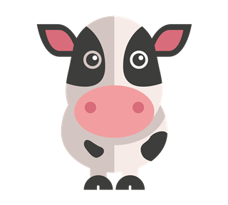Cow Sticker
