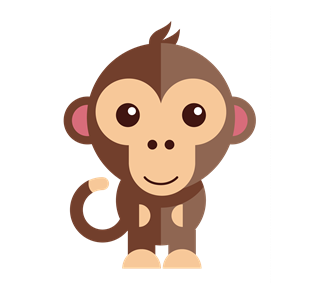 Monkey Sticker