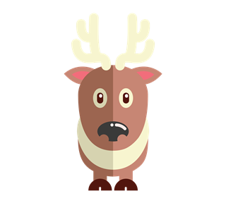Christmas Reindeer Sticker