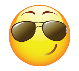 Emoji Cool Sticker