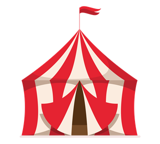 Circus Tent Sticker
