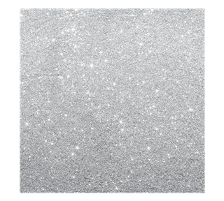 Silver Glitter Sticker
