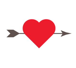 Heart Arrow Sticker