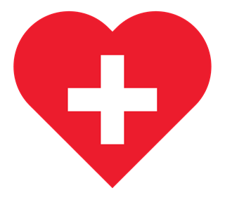 Heart Cross Sticker