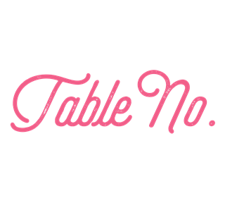 Table No. Sticker