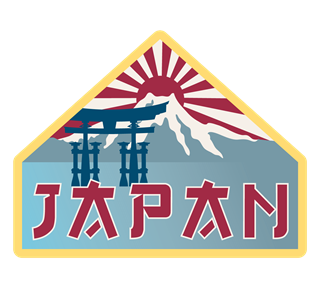Japan Rising Sun Graphic Sticker