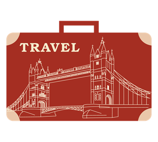 Travel Suitcase Sticker
