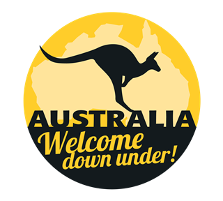 Welcome Down Under Sticker