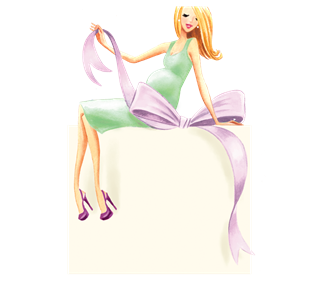 Baby Shower Blonde Sticker