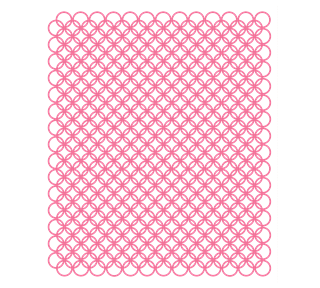 Circle Lattice Sticker