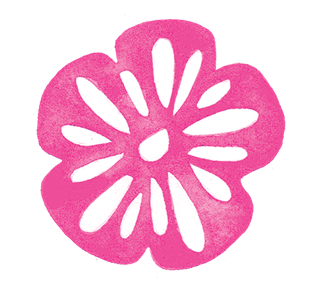 Pink Flower Sticker