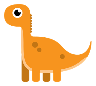 Brontosaurus Dinosaur Sticker