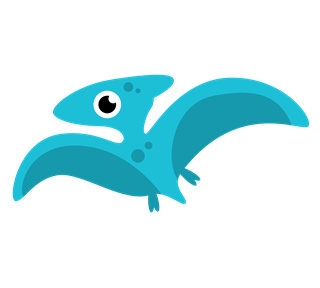 Pteradactyl Dinosaur Sticker