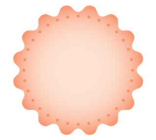 Gradient Scallop Sticker