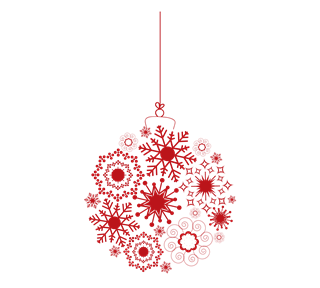 Holiday Christmas Ornament Sticker