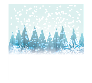 Holiday Christmas Forest Sticker