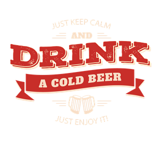 Drink A Cold Beer Sticker