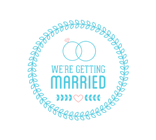 We're Getting Married Sticker